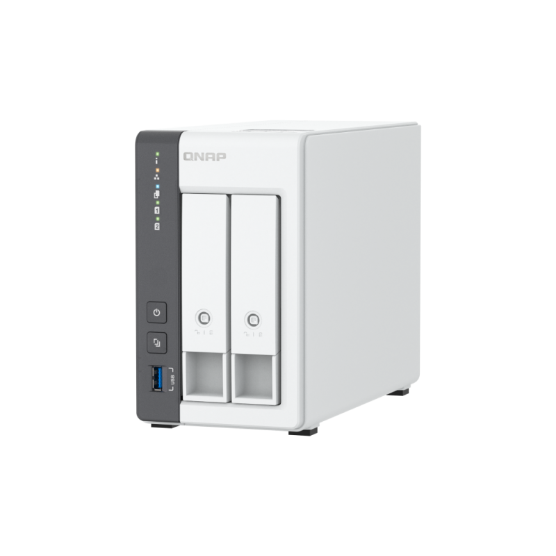 QNAP TS-216G NAS Tower Cortex-A Cortex-A55 4 GB DDR4 2 Baías HDD/SSD 2.5"/3.5" 2.5GbE Branco - 4711103085066