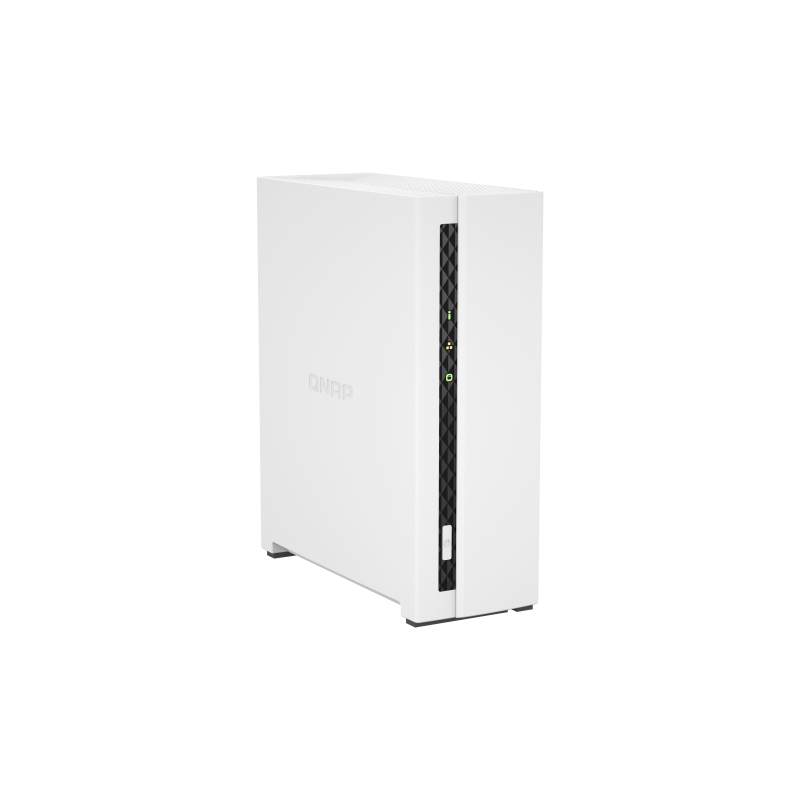 QNAP TS-133 NAS Tower Cortex-A55 2 GB DDR4 1 Baía HDD/SSD 1GbE Branco - 4711103080603
