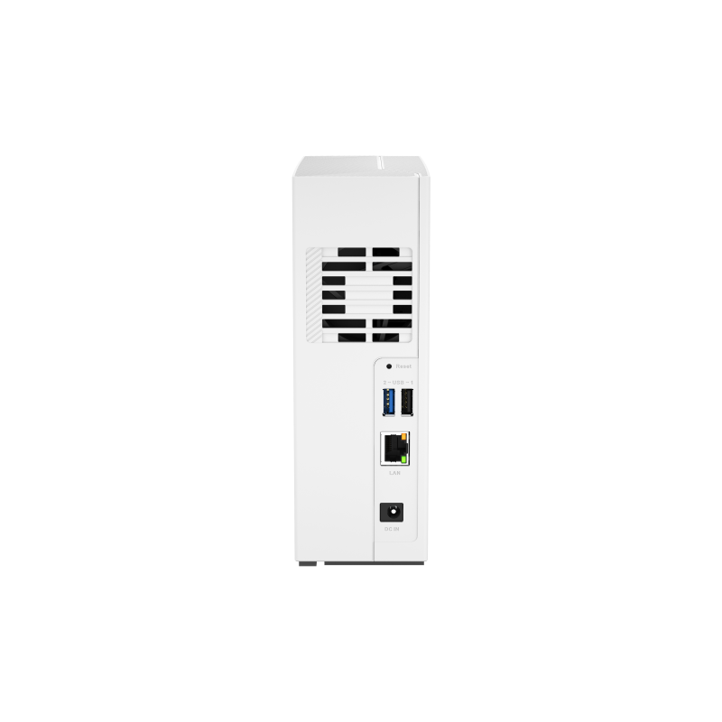 QNAP TS-133 NAS Tower Cortex-A55 2 GB DDR4 1 Baía HDD/SSD 1GbE Branco - 4711103080603