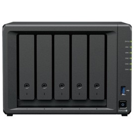 Synology Diskstation DS1525+ NAS Tower AMD Ryzen V1500B 8 GB DDR4 5 Baías HDD/SSD 2.5GbE Preto - 4711174726011