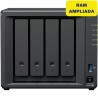 Synology Diskstation DS925+ NAS Tower AMD Ryzen V1500B 8 GB DDR4 4 Baías HDD/SSD 2.5GbE RAID Preto - 8435797000278