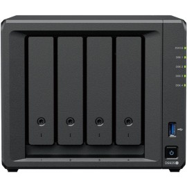Synology Diskstation DS925+ NAS Tower AMD Ryzen V1500B 4 GB DDR4 4 Baías HDD/SSD 2.5GbE RAID Preto - 4711174726004