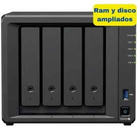 Synology Diskstation DS425+ NAS Tower Intel Celeron J4125 6 GB DDR4 16 TB 4 Baías HDD/SSD 2.5GbE Preto - 8435797000452