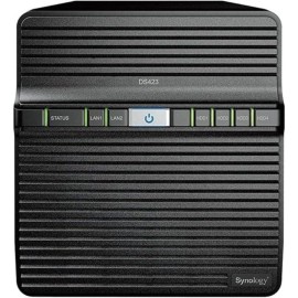 Synology Diskstation DS423 NAS Torre Realtek RTD1619B 2 GB DDR4 4 Baías HDD/SSD 1GbE Preto - 4711174724918