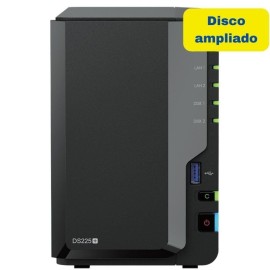Synology Diskstation DS225+ NAS Tower Intel Celeron J4125 2 GB DDR4 8 TB 2 Baías HDD/SSD 1GbE 2.5GbE Preto - 8435797000391