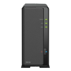 Synology Diskstation DS124 NAS Tower Realtek RTD1619B 1 GB DDR4 1 Baía HDD/SSD 3.5"/2.5" 1GbE Preto - 4711174725014