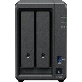 Synology ActiveProtect DP320 NAS Tower AMD R1600 8 GB DDR4 16 TB 2 Baías HDD/SSD 1GbE RAID Preto - 4711174725779