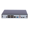 X-Security XS-NVR2108-8P-4AI Gravador NVR, 8 CH, 8 IP, 8 PoE, 12 MP, 80 Mbps, 1 HDD até 10 TB, HDMI Full HD e VGA, IA, WizSense - 8435325475233