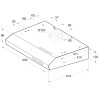 INDESIT ISLK 66 LSX Exaustor de Encastre, 272 m3/h, 59,9 cm, Aço inoxidável - 8050147552506