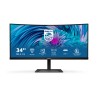 Philips E Line 346E2CUAE LCD Monitor Profissional Curvo, 86,4 cm (34"), 3440 x 1440 pixels Wide Quad HD+, 100Hz, USB-C, DisplayPort, HDMI, Ajuste de Altura, Altifalantes Integrados, Preto - 346E2CUAE/00 - 8712581770662