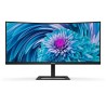 Philips E Line 346E2CUAE LCD Monitor Profissional Curvo, 86,4 cm (34"), 3440 x 1440 pixels Wide Quad HD+, 100Hz, USB-C, DisplayPort, HDMI, Ajuste de Altura, Altifalantes Integrados, Preto - 346E2CUAE/00 - 8712581770662