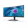Philips E Line 346E2CUAE LCD Monitor Profissional Curvo, 86,4 cm (34"), 3440 x 1440 pixels Wide Quad HD+, 100Hz, USB-C, DisplayPort, HDMI, Ajuste de Altura, Altifalantes Integrados, Preto - 346E2CUAE/00 - 8712581770662