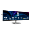 Philips 5000 series 49B2U5900C LCD Monitor Profissional Curvo, 124 cm (48,8"), 5120 x 1440 pixels Dual QHD, 75Hz, USB-C, DisplayPort, HDMI, Ajuste de Altura, Altifalantes Integrados, Preto - 49B2U5900C/00 - 8721038006551