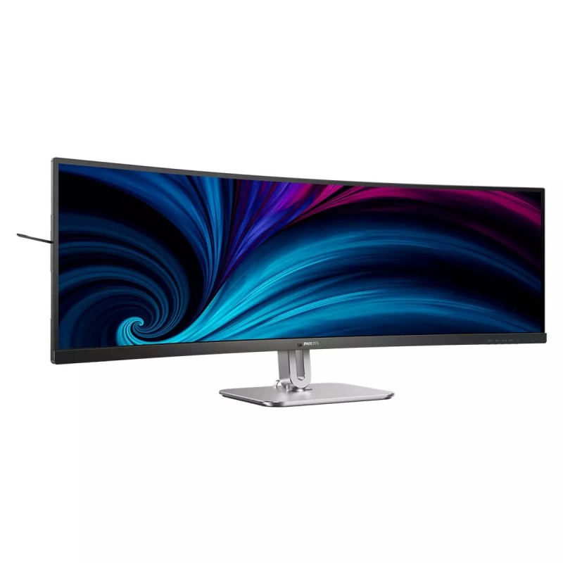 Philips 5000 series 49B2U5900C LCD Monitor Profissional Curvo, 124 cm (48,8"), 5120 x 1440 pixels Dual QHD, 75Hz, USB-C, DisplayPort, HDMI, Ajuste de Altura, Altifalantes Integrados, Preto - 49B2U5900C/00 - 8721038006551