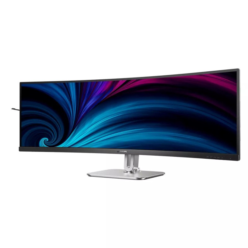 Philips 5000 series 49B2U5900C LCD Monitor Profissional Curvo, 124 cm (48,8"), 5120 x 1440 pixels Dual QHD, 75Hz, USB-C, DisplayPort, HDMI, Ajuste de Altura, Altifalantes Integrados, Preto - 49B2U5900C/00 - 8721038006551