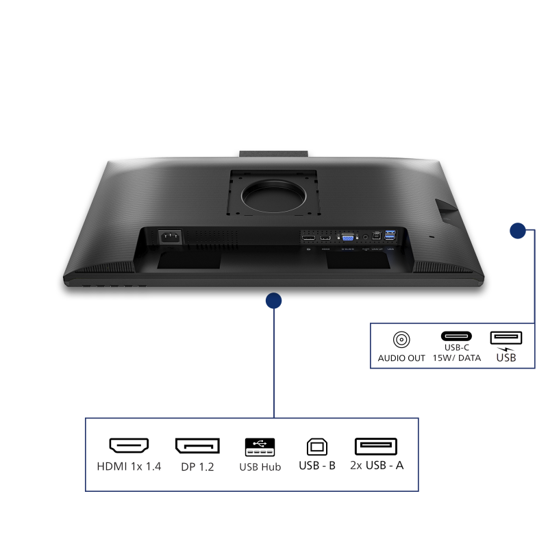 Philips 3000 series 24B2N3200JH LCD Monitor Profissional Plano, 60,5 cm (23,8"), 1920 x 1080 pixels Full HD, 120Hz, HDMI, DisplayPort, Ajuste de Altura, Pivot, Altifalantes Integrados, Preto - 24B2N3200JH/00 - 8721038006438