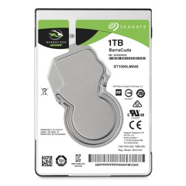 Seagate BarraCuda 1TB Disco HDD 1 TB 5400 RPM 128 MB SATA III 2.5" - ST1000LM048