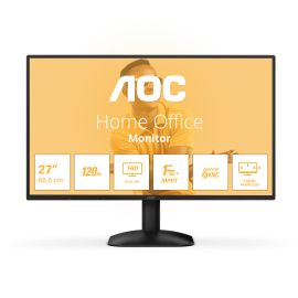 AOC B3 27B31H IPS Monitor Plano, 68,6 cm (27"), 1920 x 1080 pixels Full HD, 120Hz, HDMI, Preto - 27B31H - 4038986182225