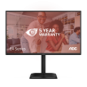 AOC E4 Q27E4U LED Monitor Profissional Plano, 68,6 cm (27"), 2560 x 1440 pixels Quad HD, 120Hz, HDMI, DisplayPort, Ajuste de Altura, Pivot, Altifalantes Integrados, Preto - Q27E4U - 4038986182812