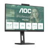 AOC 24P3QW IPS Monitor Profissional Plano, 60,5 cm (23.8"), 1920 x 1080 pixels Full HD, 100Hz, USB-C, DisplayPort, HDMI, Táctil, Ajuste de Altura, Pivot, Altifalantes Integrados, Preto - 4038986140775