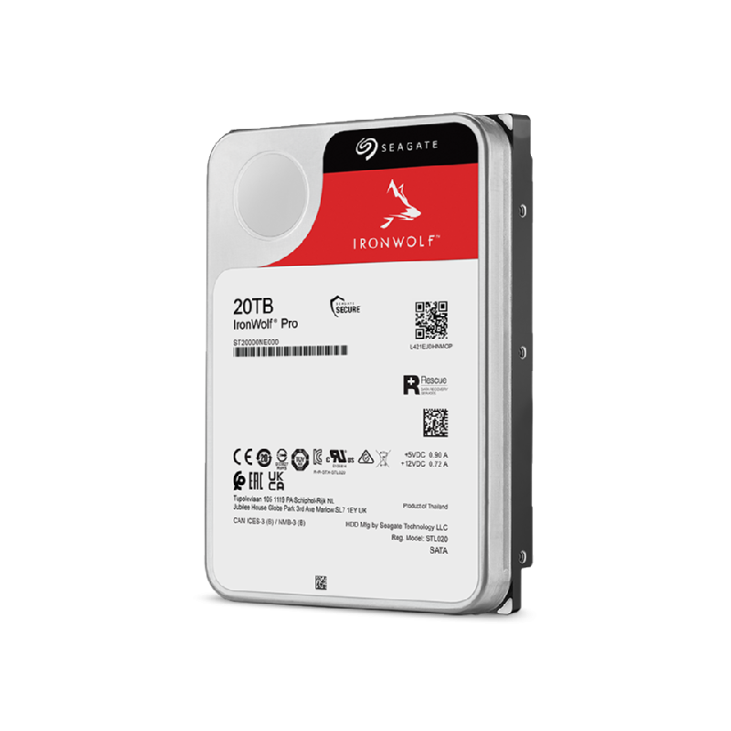 Seagate IronWolf Pro 20TB Disco HDD 20 TB 7200 RPM 256 MB SATA III 3.5" - ST20000NT001