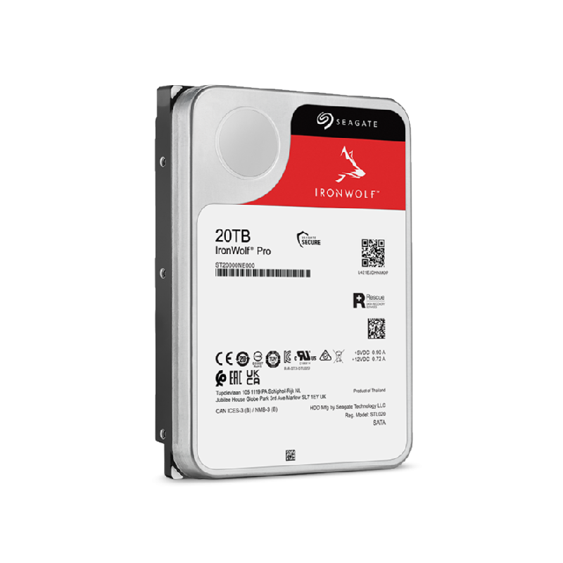 Seagate IronWolf Pro 20TB Disco HDD 20 TB 7200 RPM 256 MB SATA III 3.5" - ST20000NT001