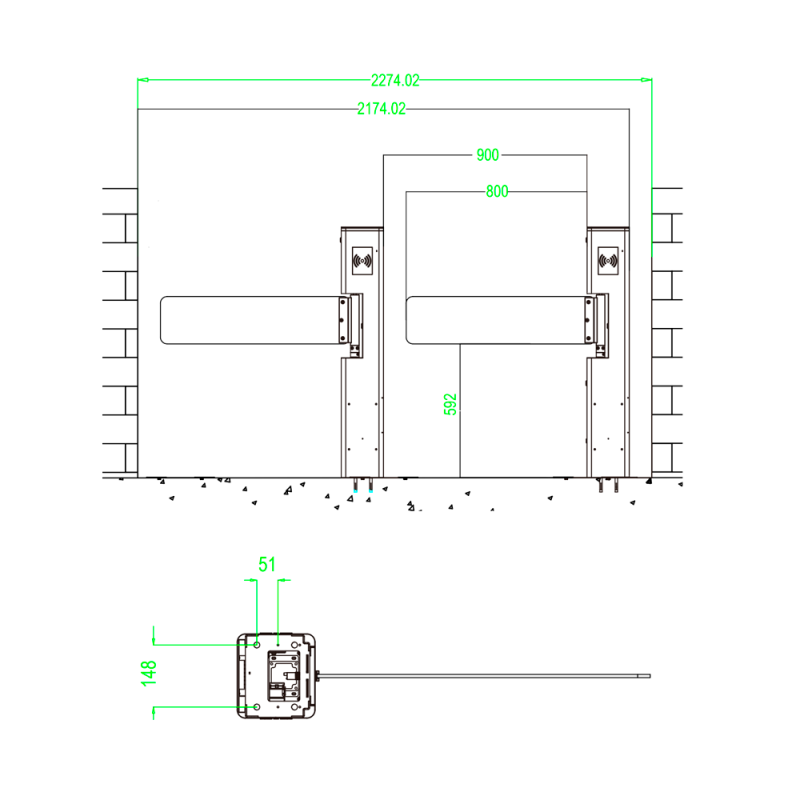 ZKTeco ZK-TS-SBT2000S-N-SS-800-METAL