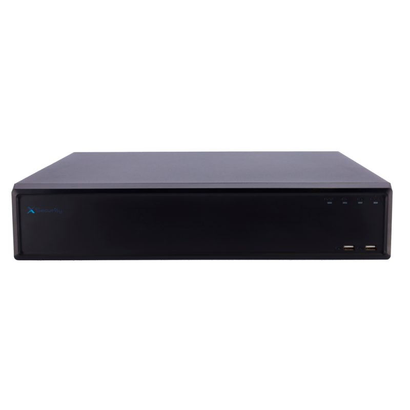 X-Security XS-NVR6864A-WIZ Gravador NVR, 64 CH, 64 IP, 16 PoE, 32 MP, 384 Mbps, 8 HDD até 128 TB, HDMI 4K e VGA, IA, WizSense, Metadados e AcuPick - 8435325487236
