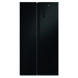 AEG TX6MR531EE Frigorífico Americano Side by Side Independente, 532 L, TwinTech No Frost, MultiFlow, Preto - 7333394144047