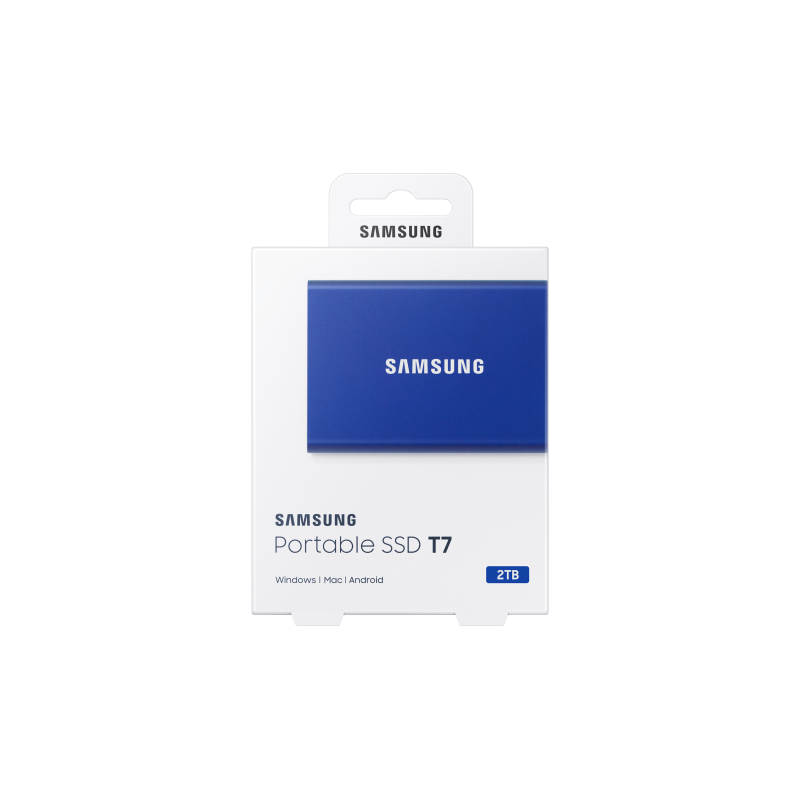 Samsung Portable T7 2TB Disco Externo SSD 2 TB USB 3.2 Azul - MU-PC2T0H/WW - 8806090312403