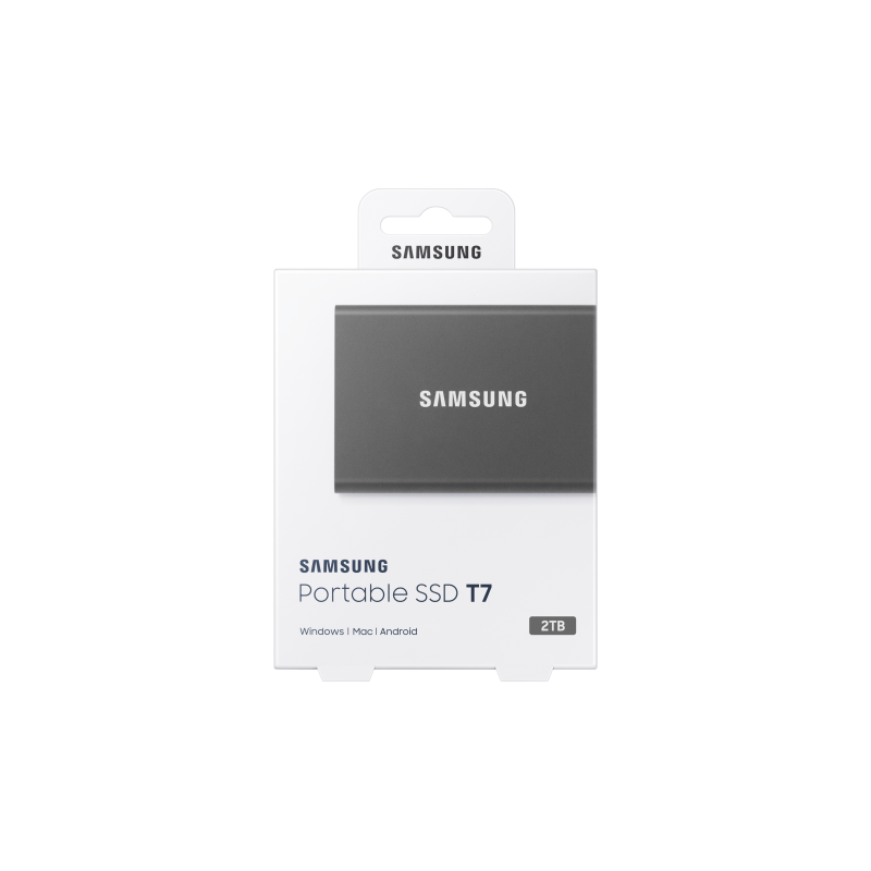 Samsung Portable T7 2TB Disco Externo SSD 2 TB USB 3.2 Cinzento - MU-PC2T0T/WW - 8806090312380