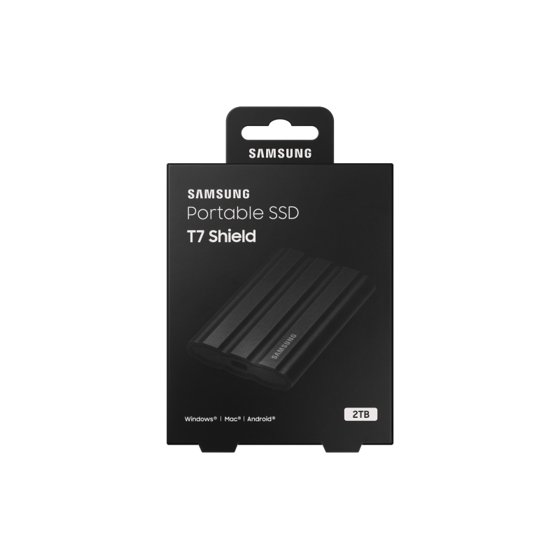 Samsung Portable T7 Shield 2TB Disco Externo SSD 2 TB USB 3.2 Preto - MU-PE2T0S/EU - 8806092968431
