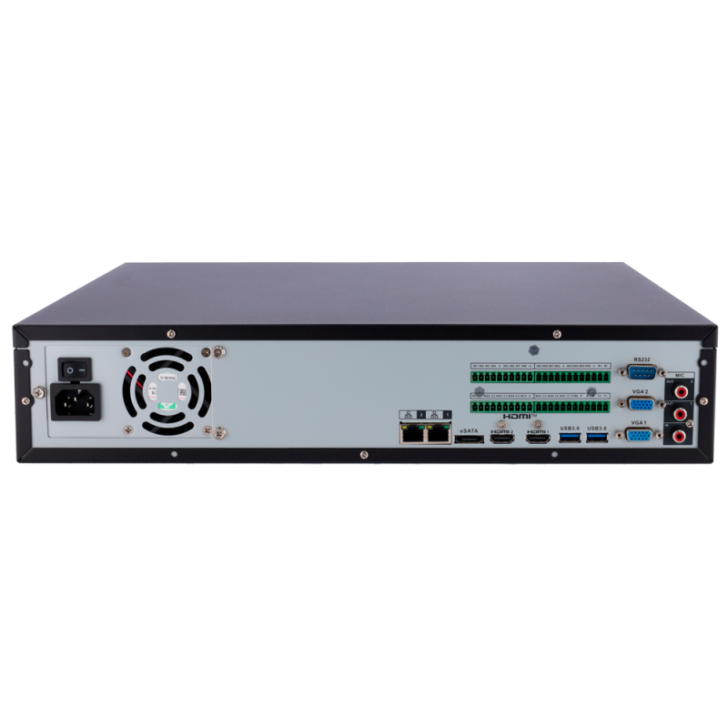 X-Security XS-NVR6864A-WIZ Gravador NVR, 64 CH, 64 IP, 16 PoE, 32 MP, 384 Mbps, 8 HDD até 128 TB, HDMI 4K e VGA, IA, WizSense, Metadados e AcuPick - 8435325487236