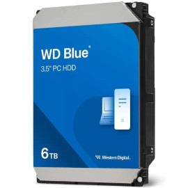 Western Digital WD Blue PC Desktop 6TB Disco HDD 6 TB 5400 RPM 256 MB SATA III 3.5" - WD60EZAX