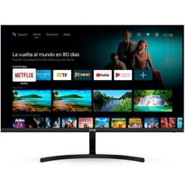 SPC Smart Monitor 900024N VA Monitor Plano, 60,5 cm (23,8"), 1920 x 1080 pixels Full HD, Smart TV, Wi-Fi, 60Hz, HDMI, Colunas Integradas, Preto - 8436609910099