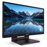 Philips 242B9T LCD Monitor Profissional Touch Screen SmoothTouch Plano, 60,5 cm (23.8"), 1920 x 1080 pixels Full HD, 60Hz, HDMI, DisplayPort, Ajuste de Altura, Altifalantes Integrados, Tátil, Preto - 242B9T/00 - 8712581756802