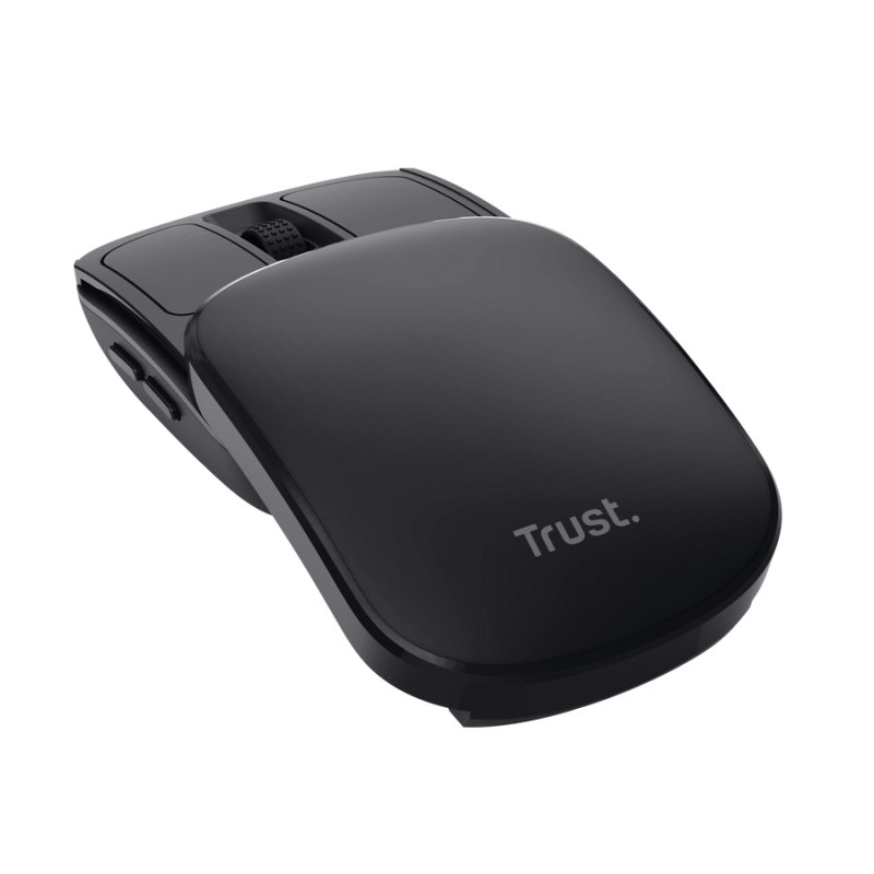 Trust Zylo Rato Sem Fios RF Wireless Ambidestro 2400 DPI Ótico 6 Botões Preto - 25733 - 8713439257335
