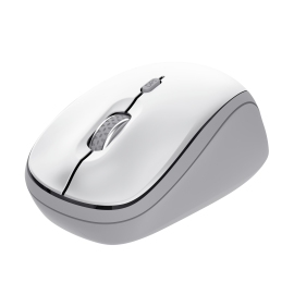 Trust Yvi+ Rato Sem Fios RF/Bluetooth Universal Ambidestro 1600 DPI Ótico 3 Botões Branco - 25454 - 8713439254549
