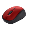 Trust Yvi+ Rato Sem Fios RF Wireless 1600 DPI Ótico 4 Botões Preto, Vermelho - 24550 - 8713439245509