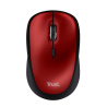 Trust Yvi+ Rato Sem Fios RF Wireless 1600 DPI Ótico 4 Botões Preto, Vermelho - 24550 - 8713439245509