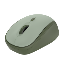 Trust Yvi+ Rato Sem Fios RF Wireless 1600 DPI Ótico 4 Botões Preto, Verde - 24552 - 8713439245523