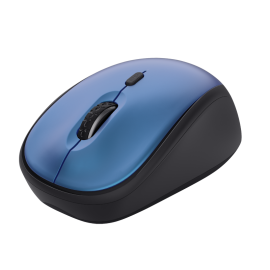 Trust Yvi+ Rato Sem Fios RF Wireless 1600 DPI Ótico 4 Botões Preto, Azul - 24551 - 8713439245516