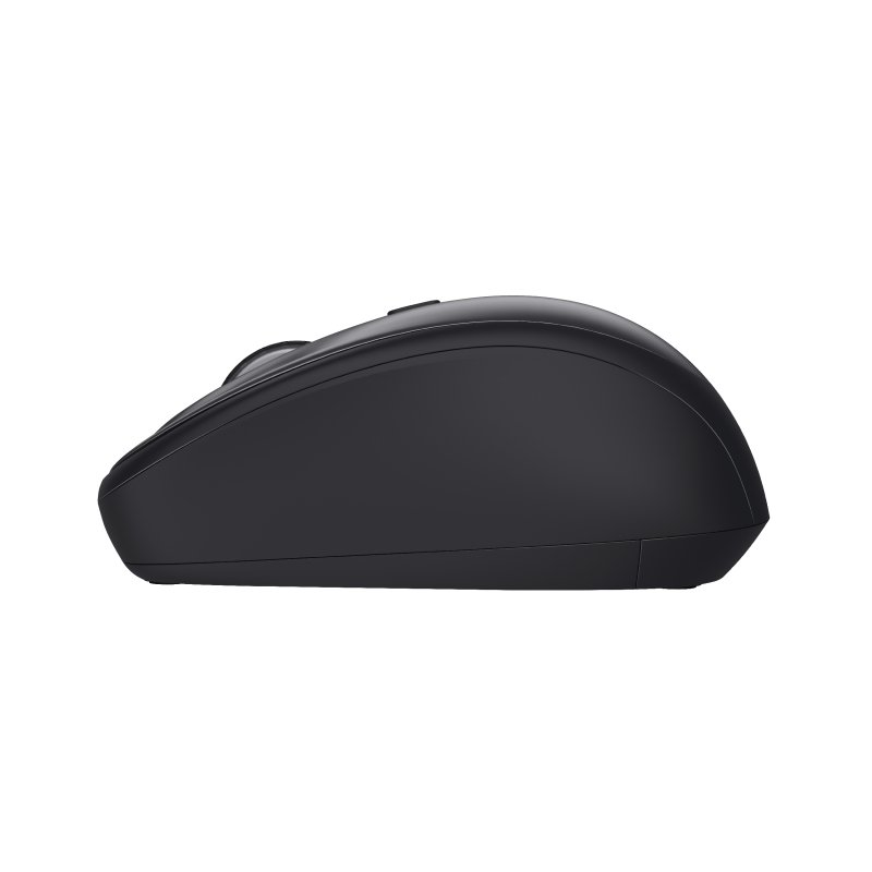 Trust Yvi+ Rato Sem Fios RF Wireless 1600 DPI Ótico 4 Botões Preto, Cinzento - 24549 - 8713439245493