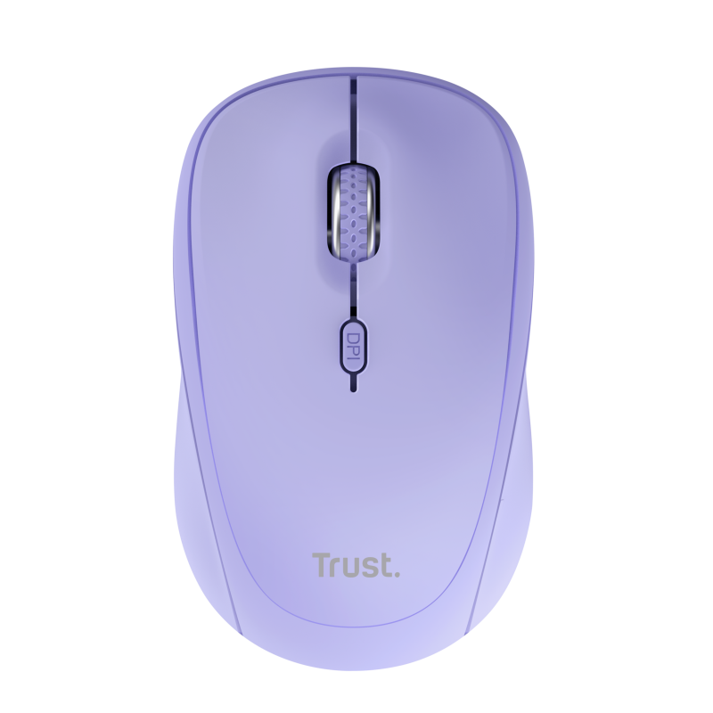 Trust Yvi+ Rato Sem Fios RF/Bluetooth Universal Ambidestro 1600 DPI Ótico 3 Botões Violeta - 25583 - 8713439255836
