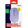 Trust Yvi+ Rato Sem Fios RF/Bluetooth Universal Ambidestro 1600 DPI Ótico 3 Botões Violeta - 25583 - 8713439255836