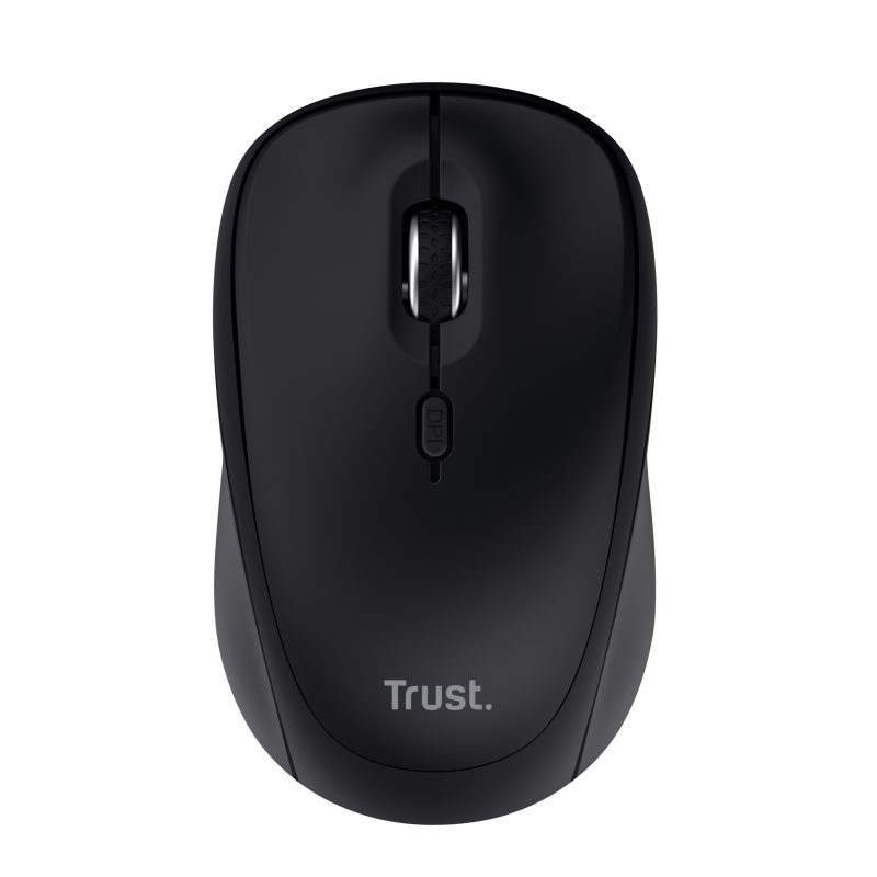 Trust Yvi+ Rato Sem Fios RF/Bluetooth Universal Ambidestro 1600 DPI Ótico 3 Botões Preto - 25440 - 8713439254402