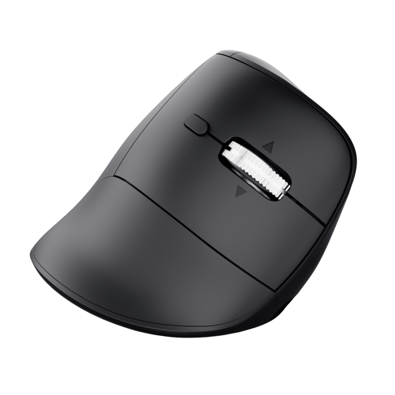 Trust Vyran Rato Sem Fios RF/Bluetooth Universal Vertical 4800 DPI Ótico 8 Botões Preto - 26107 - 8713439261073
