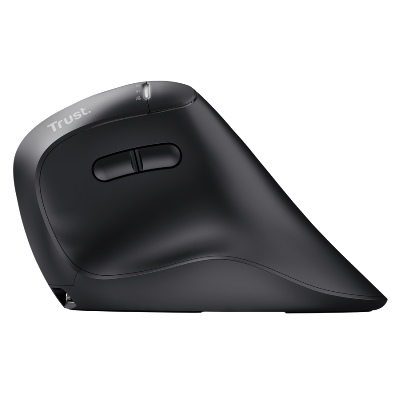 Trust Vyran Rato Sem Fios RF/Bluetooth Universal Vertical 4800 DPI Ótico 8 Botões Preto - 26107 - 8713439261073