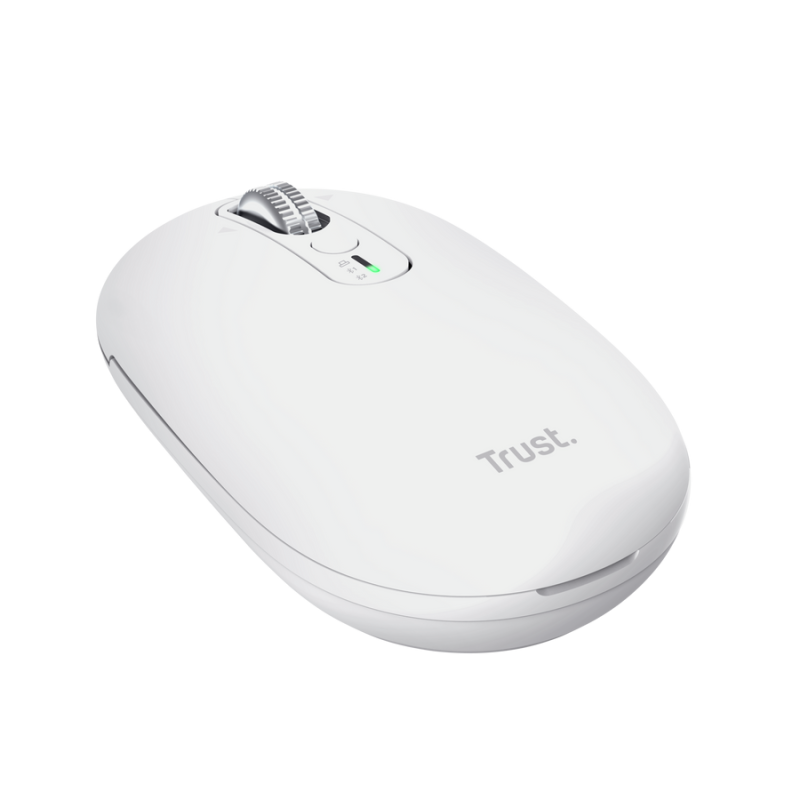 Trust Seron Slim Multi Rato Sem Fios RF/Bluetooth Ambidestro 3200 DPI Ótico 7 Botões Branco - 26019 - 8713439260199