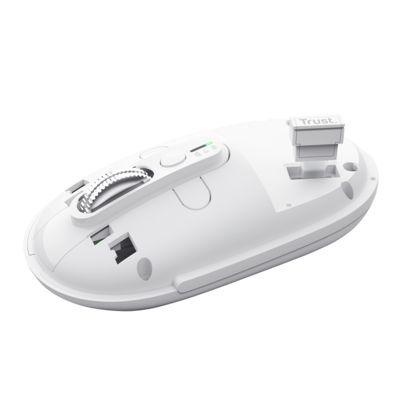 Trust Seron Slim Multi Rato Sem Fios RF/Bluetooth Ambidestro 3200 DPI Ótico 7 Botões Branco - 26019 - 8713439260199